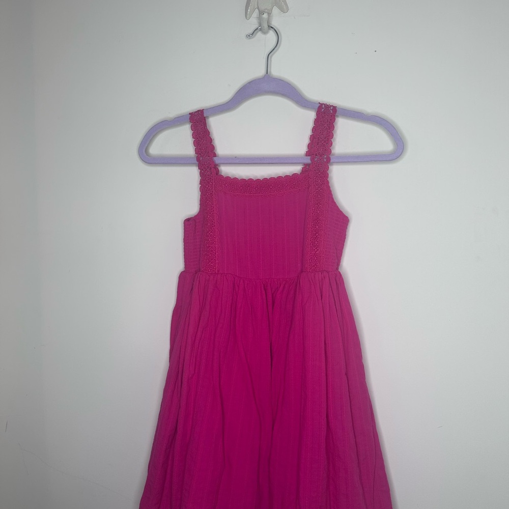 Joie Pink Square Neck Sleeveless Sundress